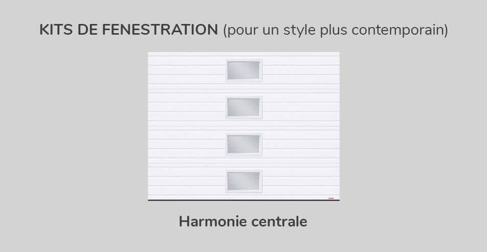 Kit Fenestration Rainuré 9' x 7', Harmonie centrale 21" x 13"